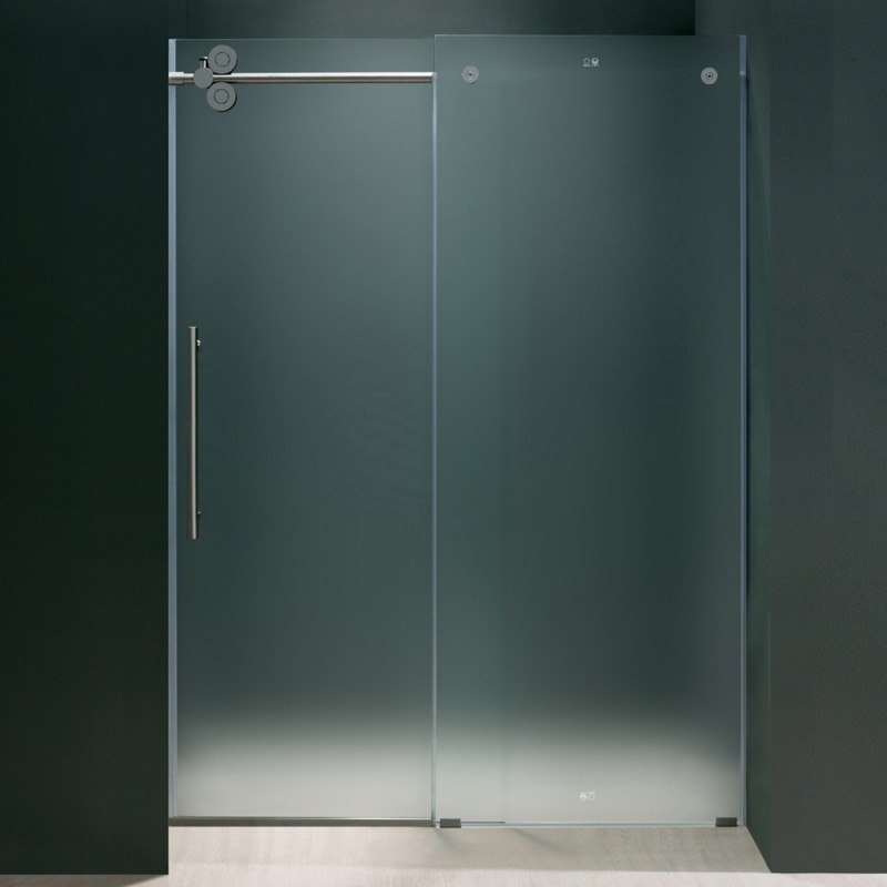 Frameless Shower Door Frosted Glass, Bathtub Doors Frosted