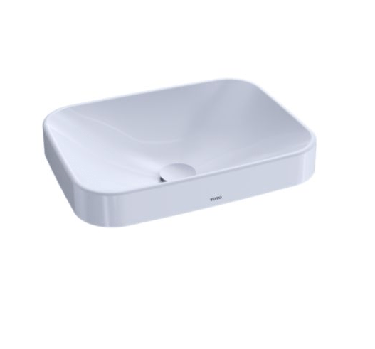 Toto LT425G#01 Arvina 20 Inch Rectangle Vessel Lavatory in Cotton - Outset