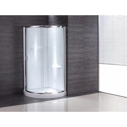 Ove Decors 15SKA-B14341-001AC Breeze 34 Inch Shower Kit Glass Panel with Base and Walls