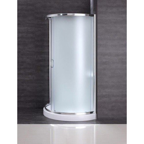 Ove Decors 15SKA-B1434P-001AC Breeze 34 Inch Shower Kit Paris Glass Panel with Base and Walls