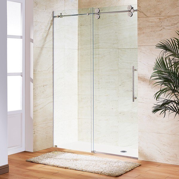 Vigo VG6041-60x74 Frameless 74 Inch Tempered Glass Shower Door