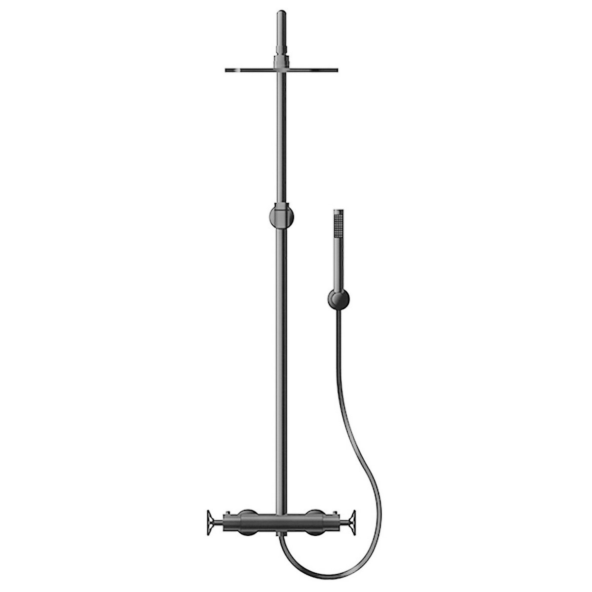 Latoscana 77PW689 Lucia Shower Column Kit In Brushed Nickel