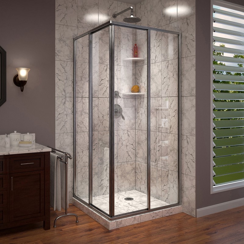 Dreamline SHEN-8134340-89 French Corner 34 1/2 D X 34 1/2 W X 72 H
