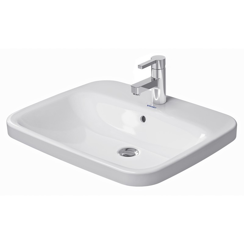Duravit 235560 Durasquare 23-5/8 Inch Washbowl In White, No Faucet