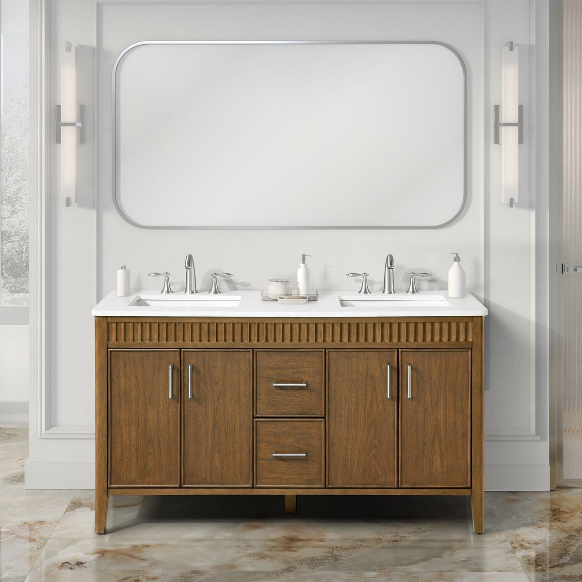 Ove Decors 15VVAR-JULI60-181EV Juliette 60 Inch Double Sink