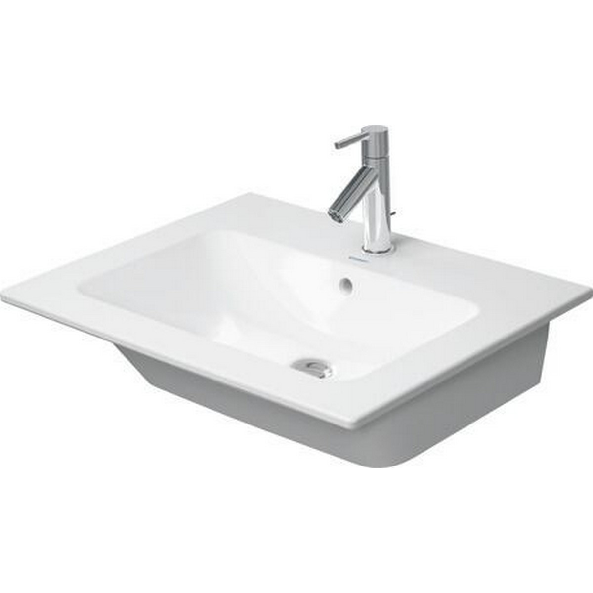 Duravit 235360 Durasquare 23-5/8 Inch Wall-mounted Washbasin In
