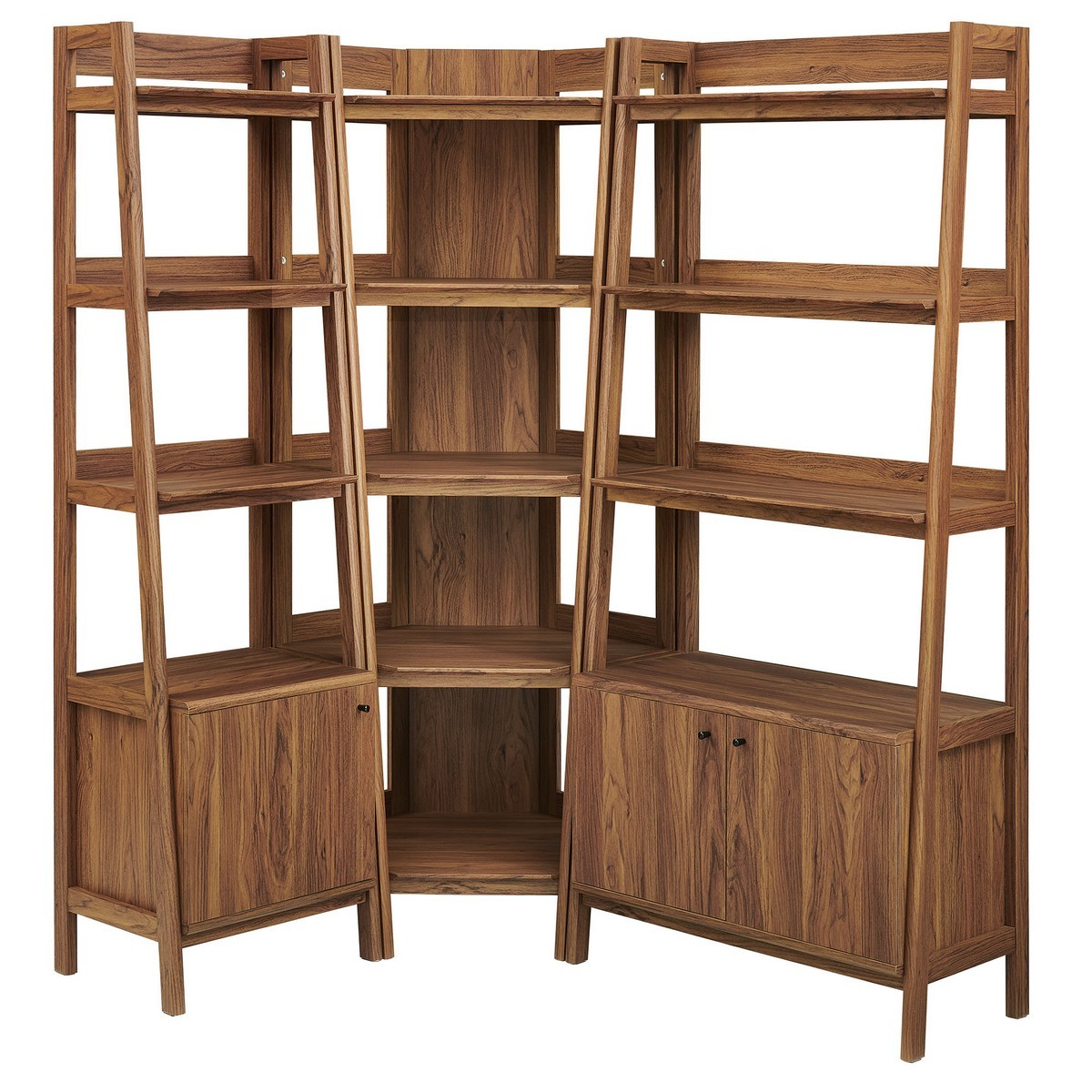 ワコーズ RSL 12本SET 未開封 デッドストック ガレージインテリア Modway EEI-7511-WAL Bixby 88 Inch 3 Piece Corner Bookshelf Set