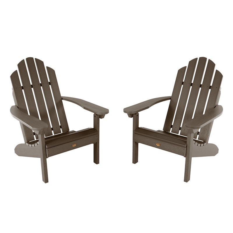 Highwood Usa AD-KITCLAS10 62 Inch Classic Westport Adirondack Chairs, Set Of Two