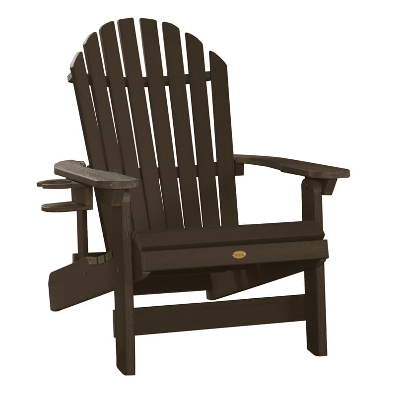 Highwood Usa AD-KITKING1 33 1/4 Inch One King Hamilton Folding And Reclining Adirondack Chair With 1 Easy-add Cup Holder