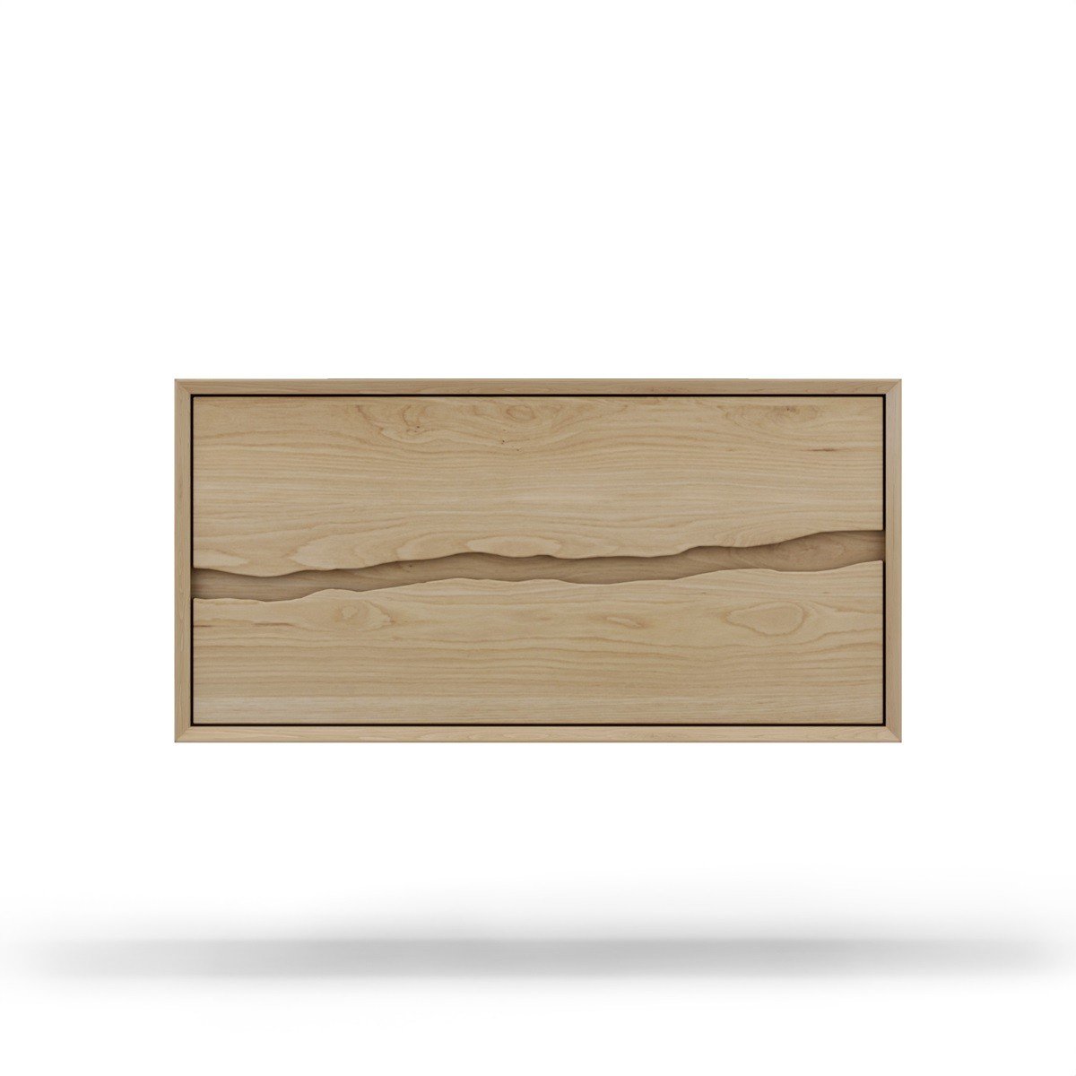 VANDERLOC VTS2-42-F18-R.aw.nh VENTURA 42 INCH TWO DRAWER SINGLE SINK BATHROOM VANITY WITH INTEGRATED WOOD COUNTERTOP