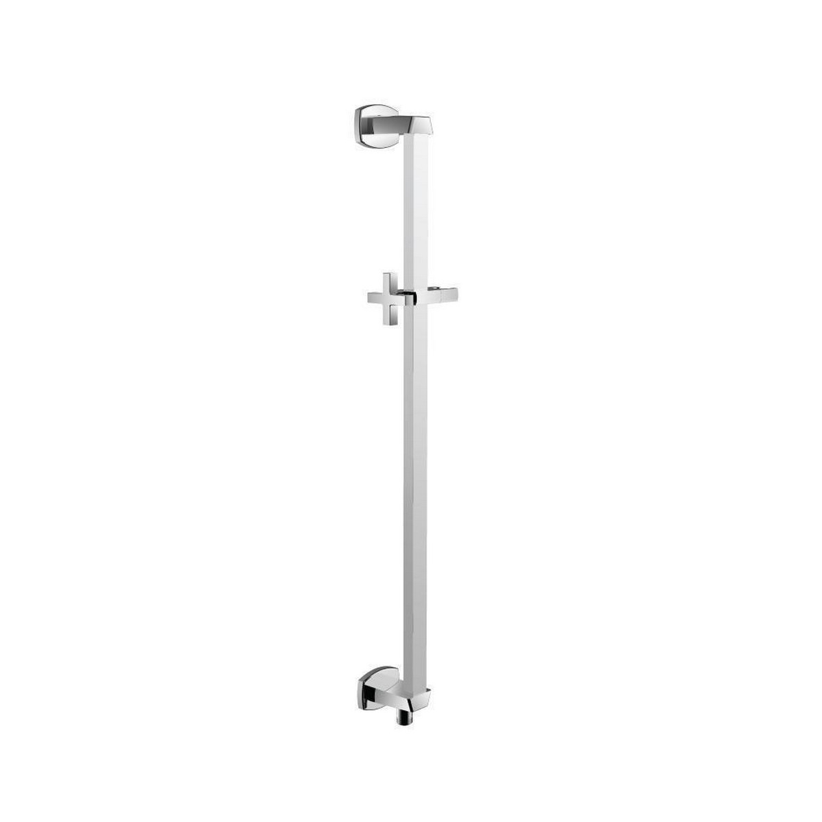 Cascada 26 Shower Slide Bar - Adjustable Wall Mounted Handheld Shower Holder With 360° Rotation, Brass In Polished Chrome - View #6