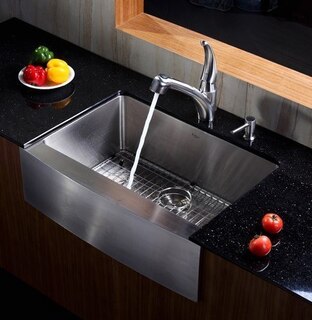 Kraus KHF200-30 Kitchen Stainless Faucet Sink