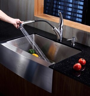 Kraus KHF200-30 Kitchen Faucet Sink Combination