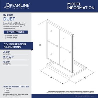 DL-6950 Dimensions
