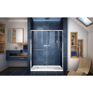 Infinity-Z Shower Door Left Drain 01