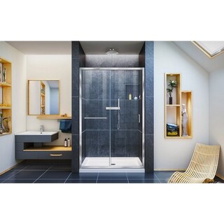 Infinity Z Shower Door 48 Chrome