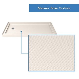 Single Threshold Shower Base Left Drain 60 Texture Biscuit