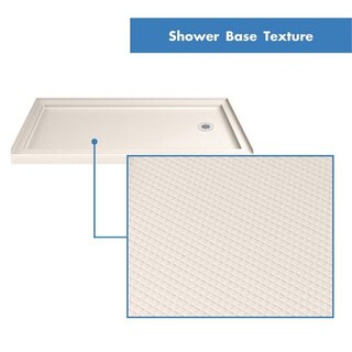 Single Threshold Shower Base Right Drain 60 Texture Biscuit