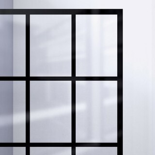 French Linea Shower Door Black Pattern 89