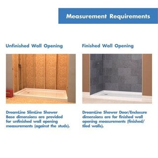 Slimline Shower Base Measurement