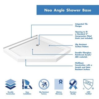 Neo Angle Shower Base highlights