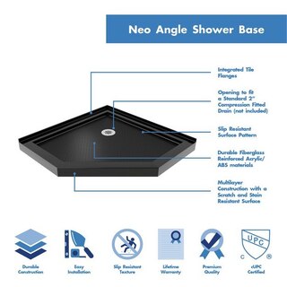 Neo Angle Shower Base highlights