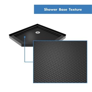 Black neo angle shower base texture