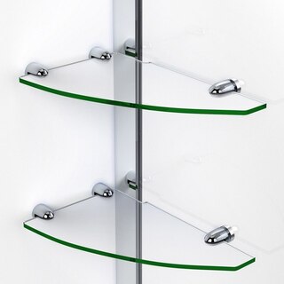 Elegance Shower Door Glass Shelves Chrome