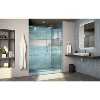 Unidoor Lux Shower Door 01 Blue Tile