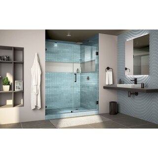 Unidoor Lux Shower Door 09 Blue Tile