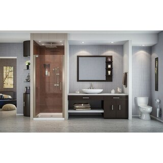 Elegance Shower Door 32x72 Brushed Nickel