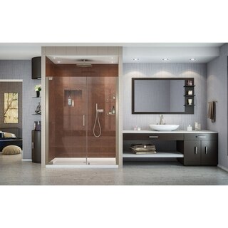 Elegance Shower Door 58x72 Brushed Nickel