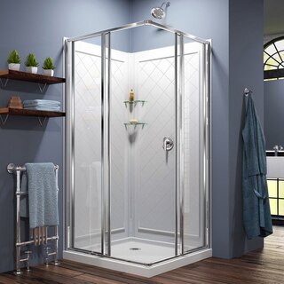 Cornerview Complete Shower Solution Open Door
