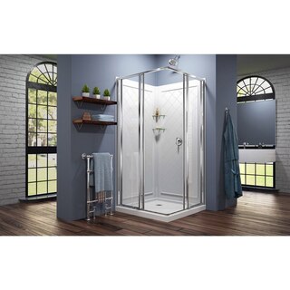 Cornerview Complete Shower Solution Open Door Interior