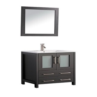 24 Inch Solid Wood Vanity Set, Wood Bathroom Vanities 24 Inches Wide
