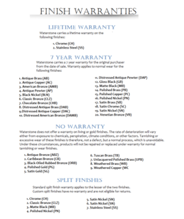 warranty