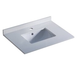 FRESCA FCT2030WH-U OXFORD 30 INCH WHITE COUNTERTOP WITH UNDERMOUNT SINK