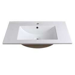 FRESCA FVS6230WH TORINO 30 INCH WHITE INTEGRATED SINK WITH COUNTERTOP