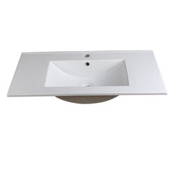 FRESCA FVS6236WH TORINO 36 INCH WHITE INTEGRATED SINK WITH COUNTERTOP
