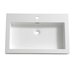FRESCA FVS8030WH LIVELLO 30 INCH WHITE INTEGRATED SINK WITH COUNTERTOP