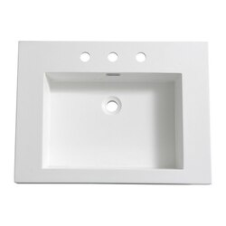 FRESCA FVS8070WH POTENZA 28 INCH WHITE INTEGRATED SINK WITH COUNTERTOP