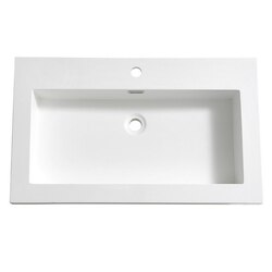 FRESCA FVS8080WH MEDIO 32 INCH WHITE INTEGRATED SINK WITH COUNTERTOP