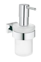 GROHE 40756001 ESSENTIALS CUBE SOAP DISPENSER WITH HOLDER