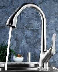 BLOSSOM F01 202 02 SINGLE HANDLE PULL DOWN KITCHEN FAUCET IN BRUSH NICKEL
