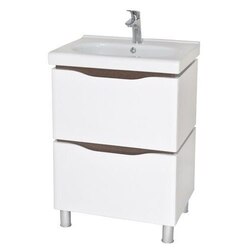 NAMEEKS VN-F01 VENICE 24 INCH WHITE VANITY CABINET WITH FITTED SINK