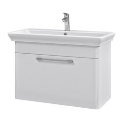 NAMEEKS PA-W02 PAOLA 37 INCH WHITE VANITY CABINET WITH FITTED SINK