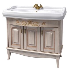 NAMEEKS MI-F02 MICHELA 39 INCH VANILLA VANITY CABINET WITH FITTED SINK