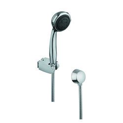 GEDY SUP1052 SUPERINOX CHROMED HAND SHOWER WITH BRASS WATER CONNECTION AND HOSE