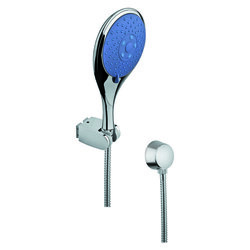 GEDY SUP1055 SUPERINOX CHROMED HAND SHOWER WITH HOSE AND WATER CONNECTION