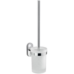 GEDY 5333-03-13 FEBO WALL MOUNTED FROSTED GLASS TOILET BRUSH HOLDER